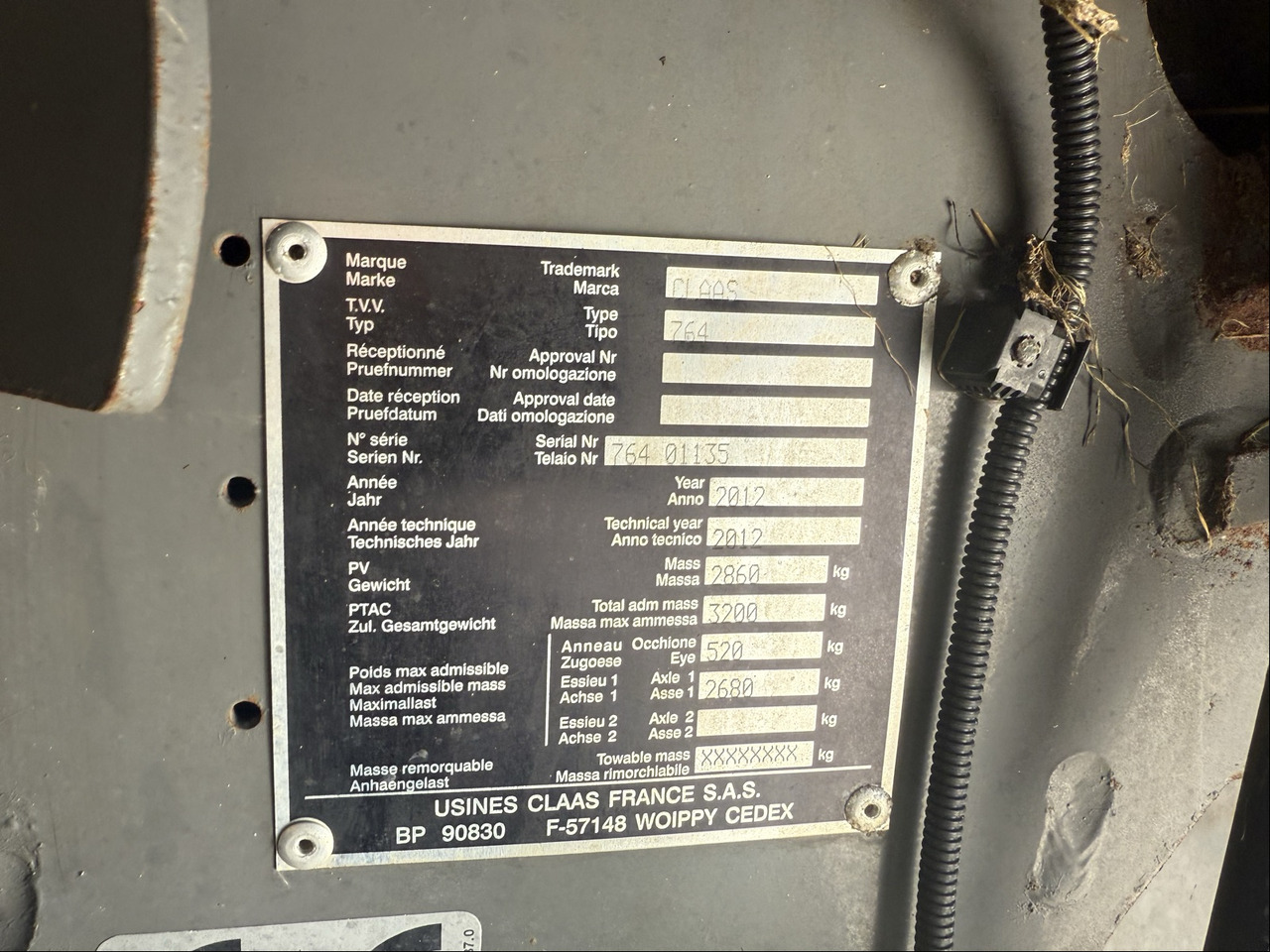 Claas Rollant 375 RC - Peralatan untuk pembuatan jerami: gambar 2 Claas Rollant 375 RC - Peralatan untuk pembuatan jerami: gambar 2