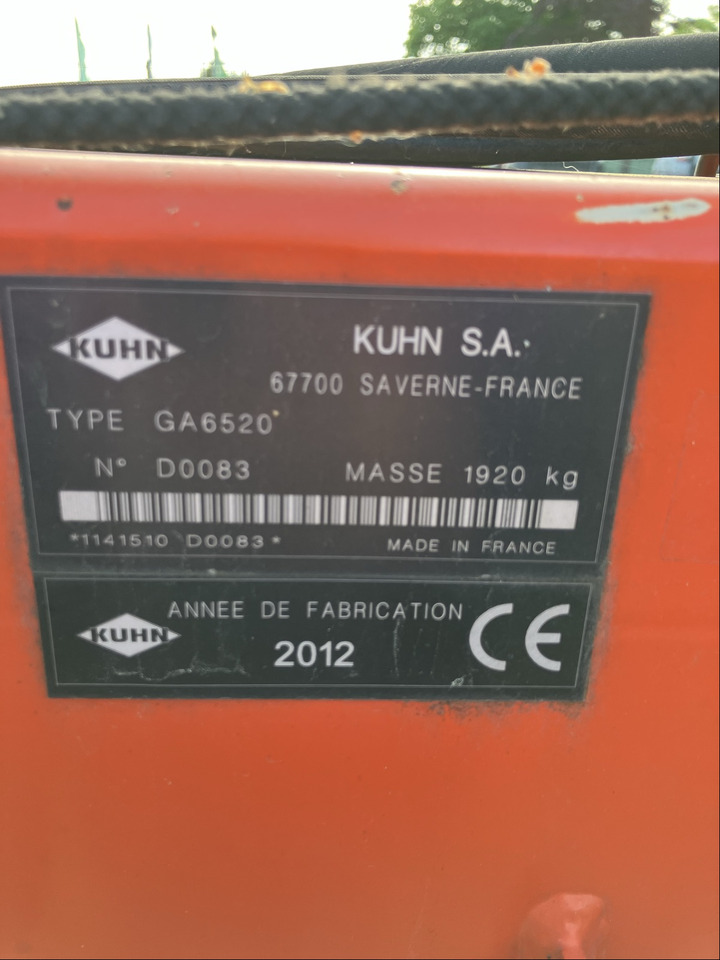 Kuhn 6520 - Tedder/ Menyapu: gambar 2 Kuhn 6520 - Tedder/ Menyapu: gambar 2