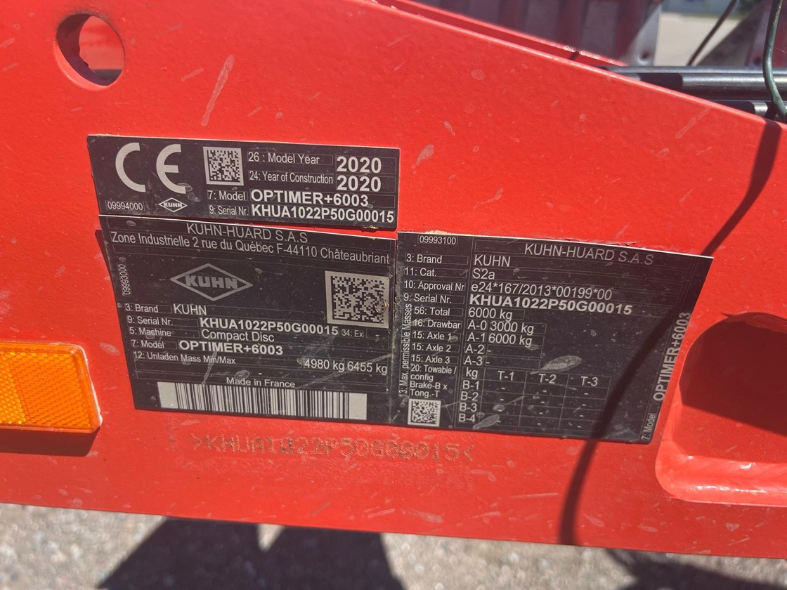 Kuhn Optimer 6003 - Garu: gambar 2 Kuhn Optimer 6003 - Garu: gambar 2