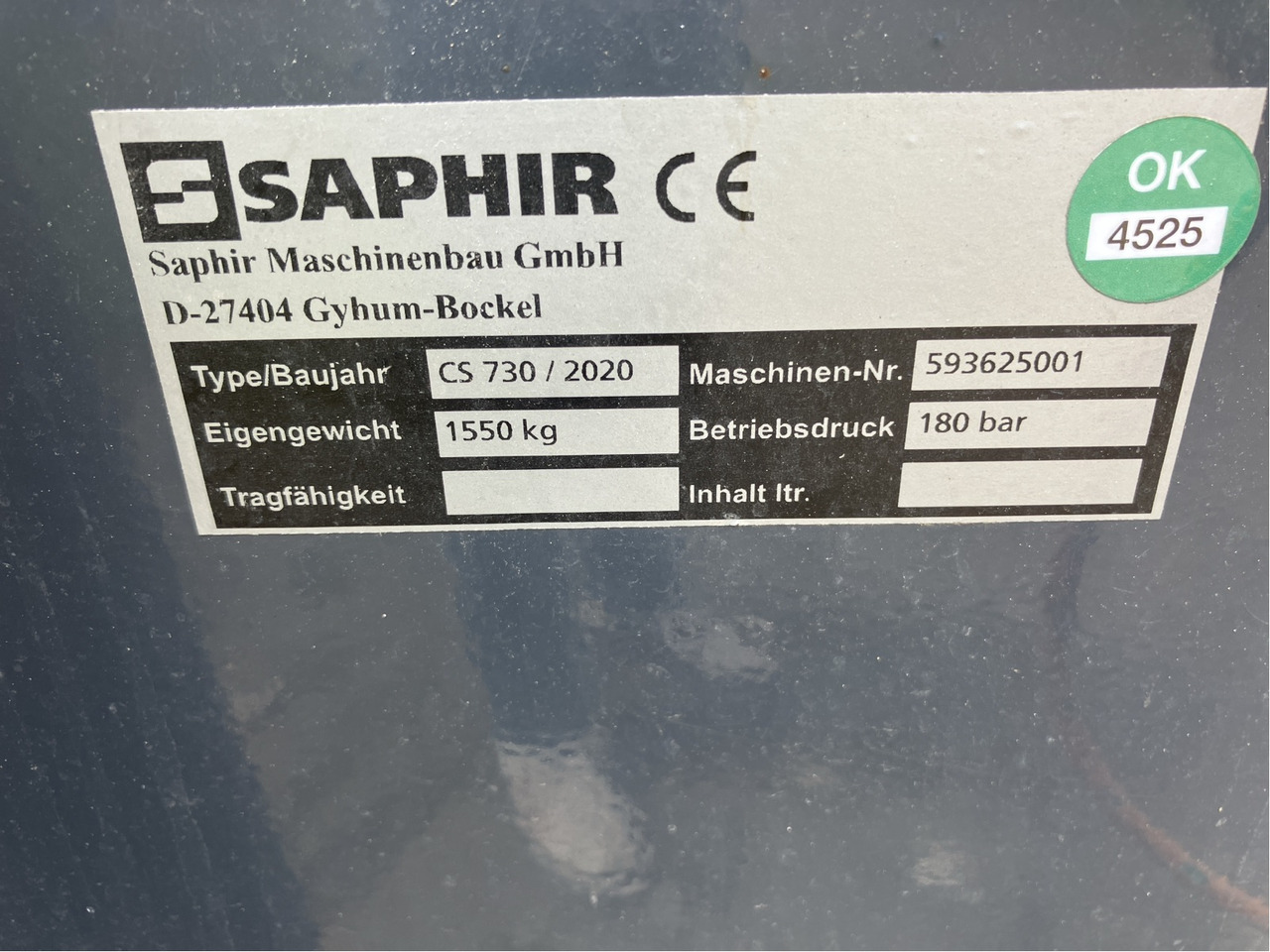 Saphir Strohstriegel CleanStar 730 - Mesin pengolahan tanah: gambar 3 Saphir Strohstriegel CleanStar 730 - Mesin pengolahan tanah: gambar 3