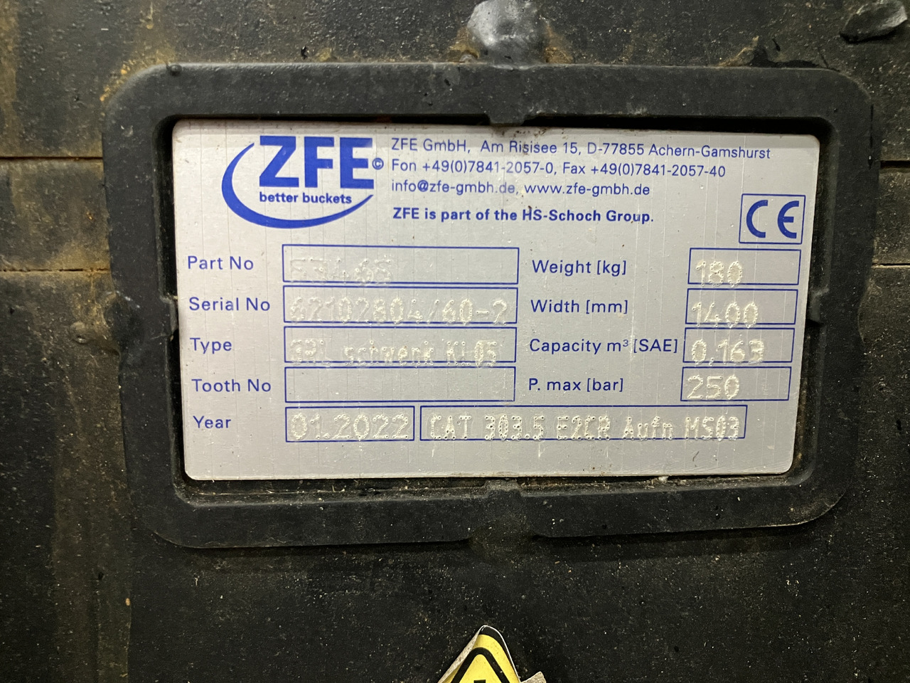 ZFE Grabenräumlöffel hydr. 1400mm - Ekskavator: gambar 2 ZFE Grabenräumlöffel hydr. 1400mm - Ekskavator: gambar 2