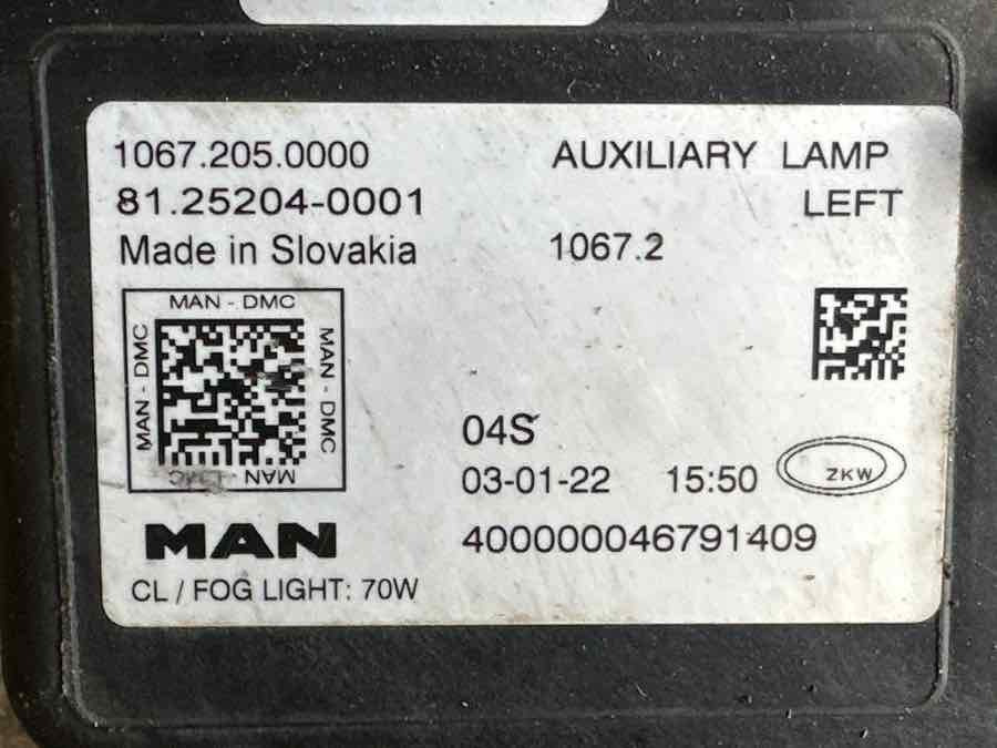 MAN FOG LAMP 81.25204-0001 - Cahaya/ Pencahayaan untuk Truk: gambar 3 MAN FOG LAMP 81.25204-0001 - Cahaya/ Pencahayaan untuk Truk: gambar 3