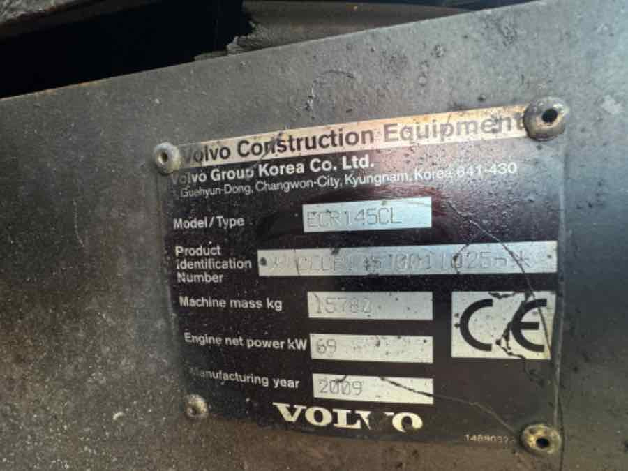 VOLVO CONSTRUCTION EXCAVATOR ECR145 ** FOR PARTS ** - Ekskavator perayap: gambar 3 VOLVO CONSTRUCTION EXCAVATOR ECR145 ** FOR PARTS ** - Ekskavator perayap: gambar 3