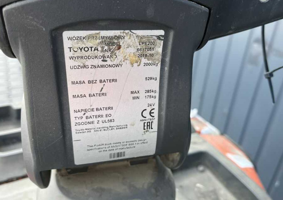 BT LPE200 - Truk pallet: gambar 4 BT LPE200 - Truk pallet: gambar 4