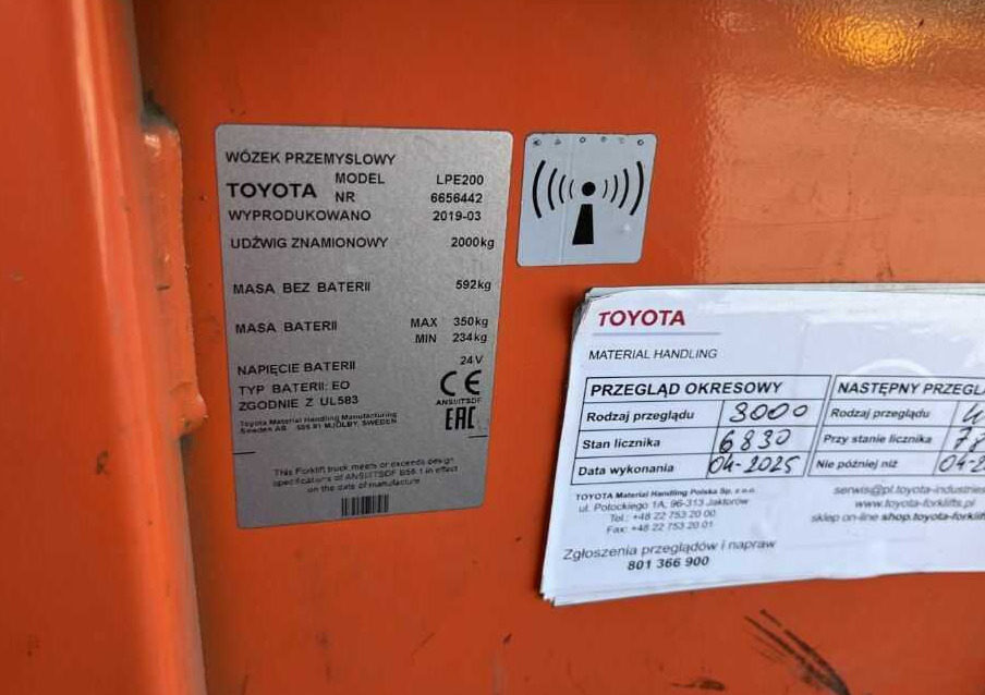 BT LPE200 - Truk pallet: gambar 4 BT LPE200 - Truk pallet: gambar 4