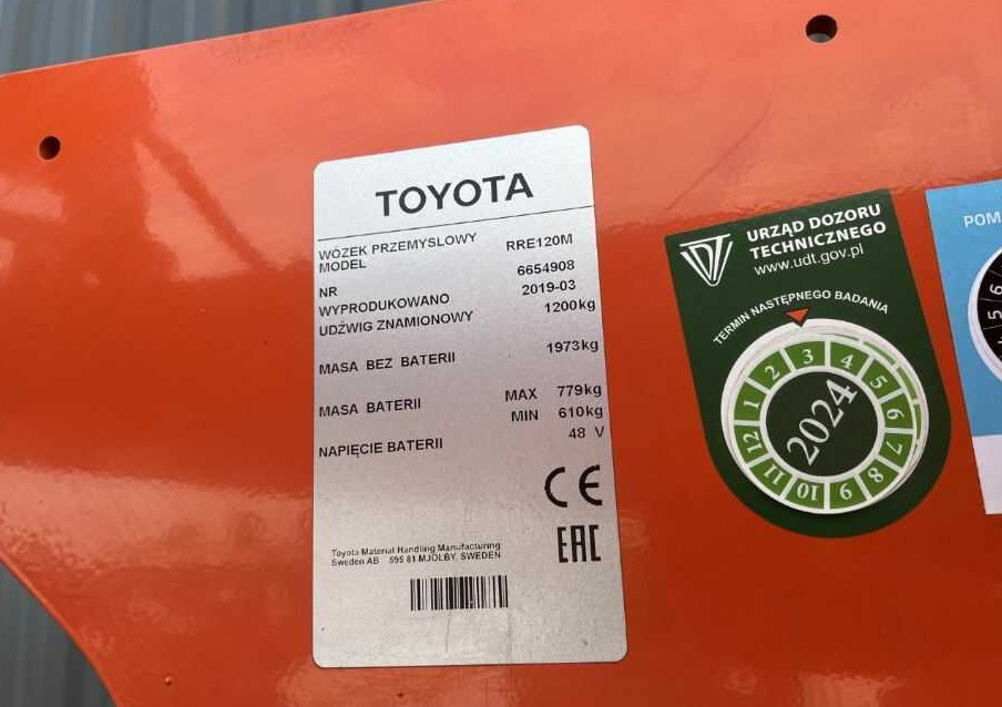 BT RRE120M - Jangkauan truk: gambar 4 BT RRE120M - Jangkauan truk: gambar 4