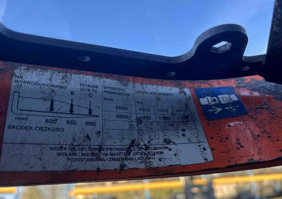 BT RRE140H - Jangkauan truk: gambar 5 BT RRE140H - Jangkauan truk: gambar 5