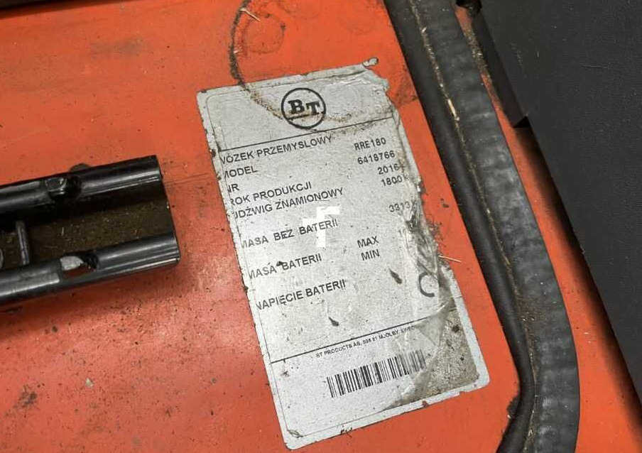 BT RRE180 - Jangkauan truk: gambar 4 BT RRE180 - Jangkauan truk: gambar 4