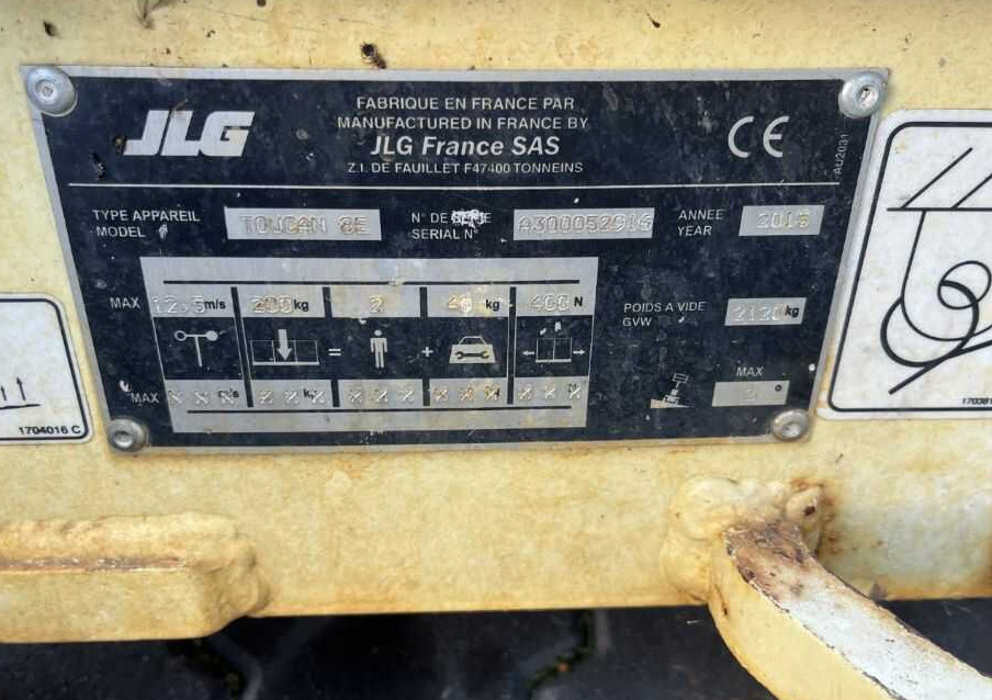 JLG Toucan 8E - Lift tiang vertikal: gambar 4 JLG Toucan 8E - Lift tiang vertikal: gambar 4