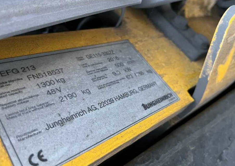 Jungheinrich EFG213 - Forklift listrik: gambar 4 Jungheinrich EFG213 - Forklift listrik: gambar 4