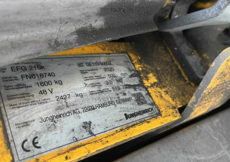 Jungheinrich EFG216k - Forklift listrik: gambar 4 Jungheinrich EFG216k - Forklift listrik: gambar 4
