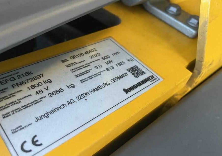 Jungheinrich EFG218k - Forklift listrik: gambar 4 Jungheinrich EFG218k - Forklift listrik: gambar 4