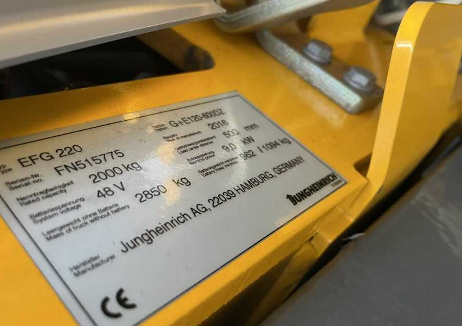 Jungheinrich EFG220 - Forklift listrik: gambar 4 Jungheinrich EFG220 - Forklift listrik: gambar 4