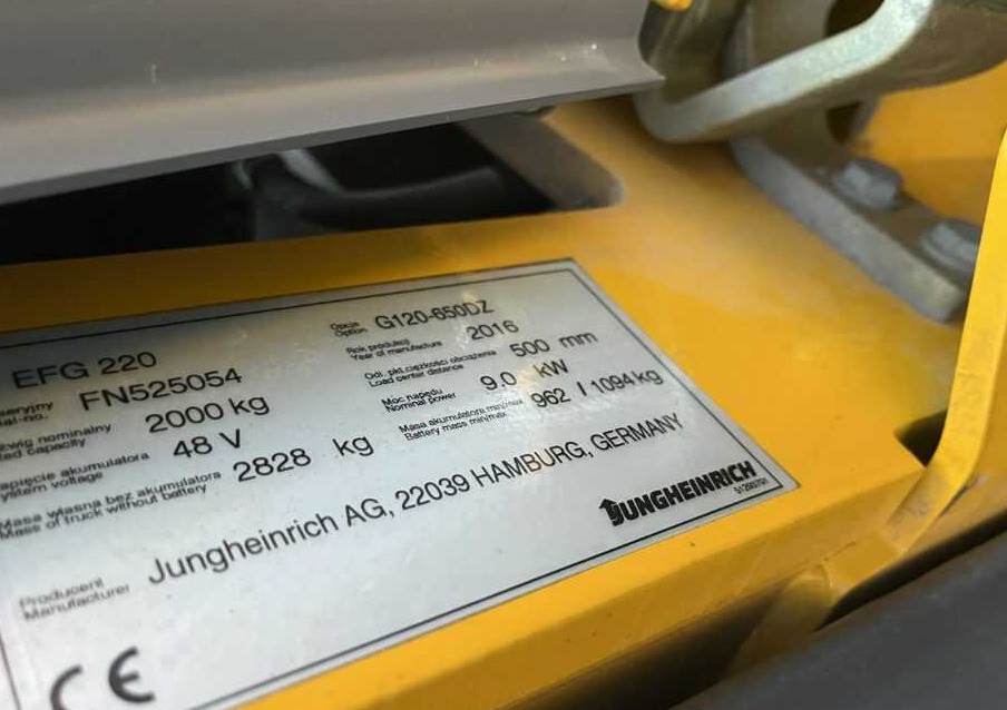 Jungheinrich EFG220 - Forklift listrik: gambar 4 Jungheinrich EFG220 - Forklift listrik: gambar 4