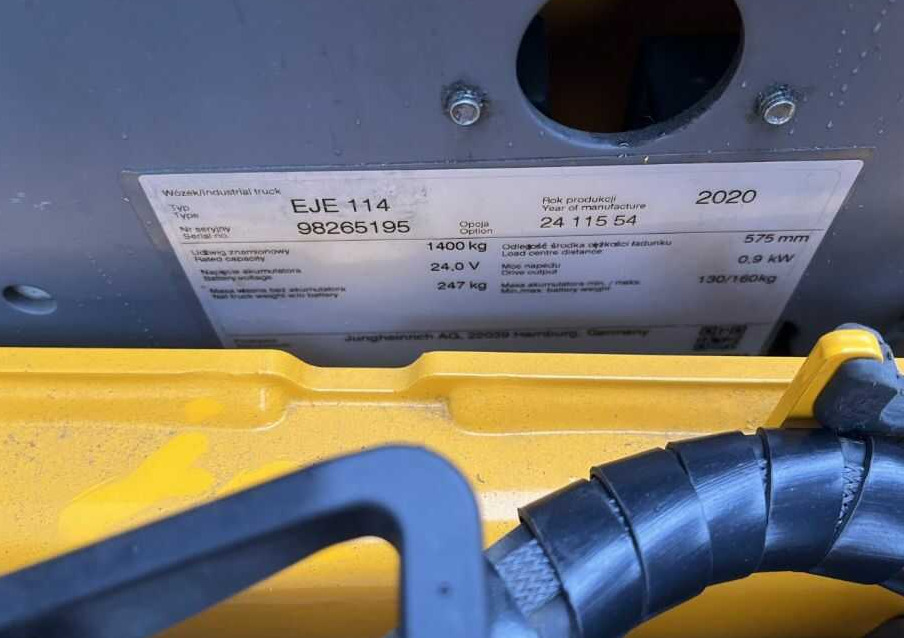 Jungheinrich EJE114 - Truk pallet: gambar 4 Jungheinrich EJE114 - Truk pallet: gambar 4