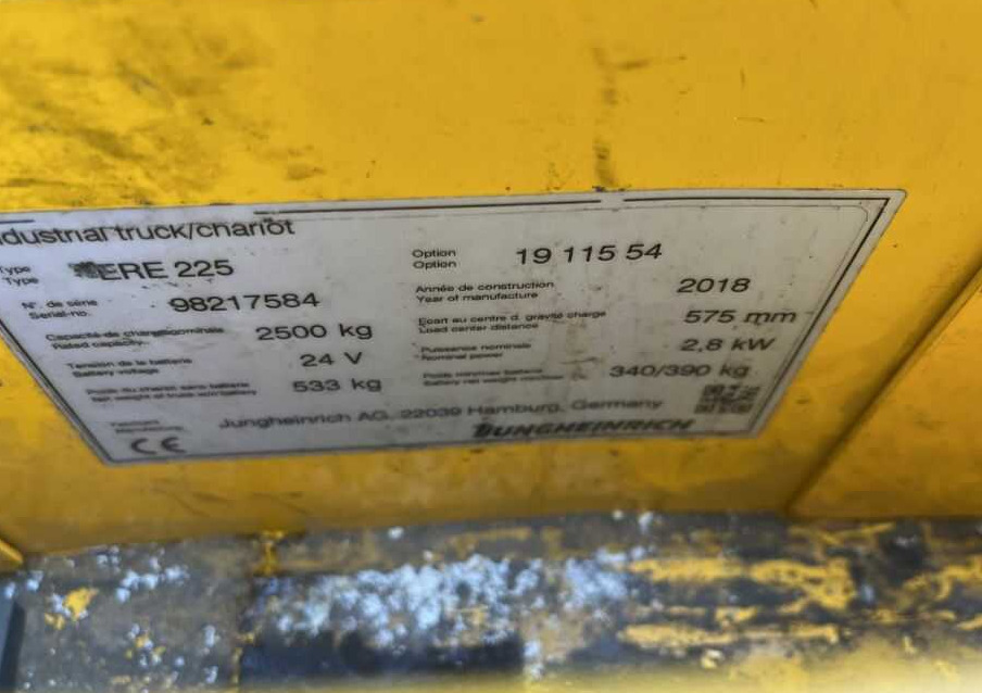 Jungheinrich ERE225 - Truk pallet: gambar 4 Jungheinrich ERE225 - Truk pallet: gambar 4