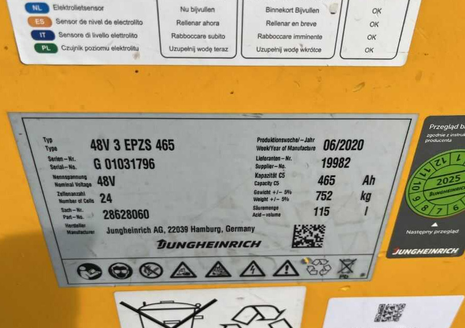 Jangkauan truk Jungheinrich ETV110: gambar 7