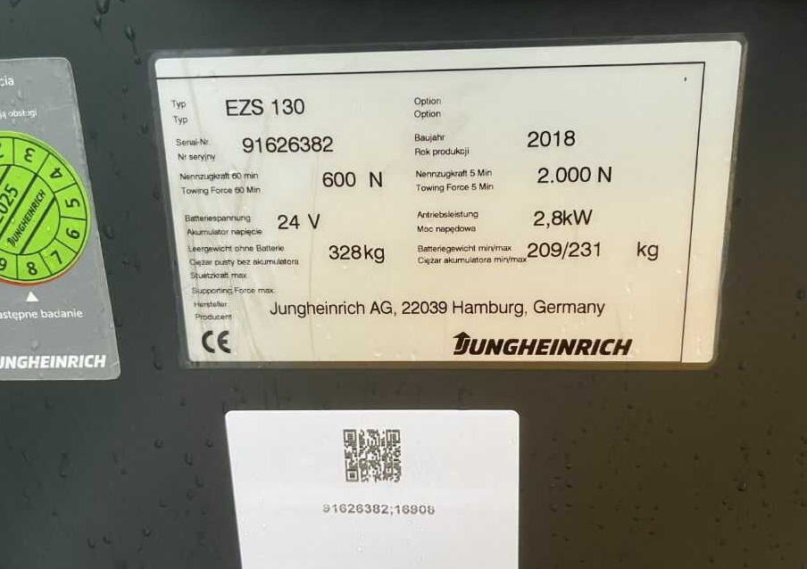 Jungheinrich EZS130 - Traktor derek: gambar 4 Jungheinrich EZS130 - Traktor derek: gambar 4