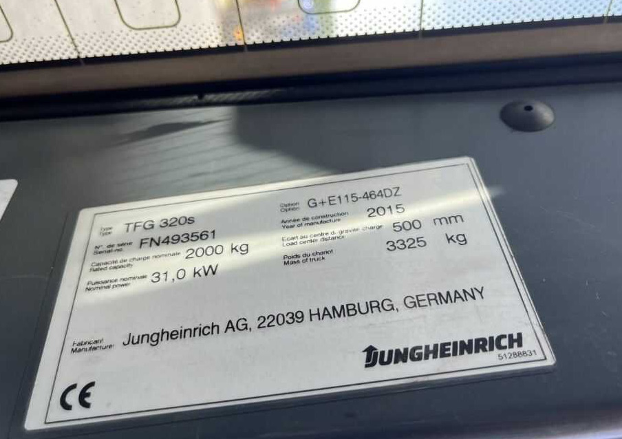Jungheinrich TFG320s - Forklift LPG: gambar 4 Jungheinrich TFG320s - Forklift LPG: gambar 4
