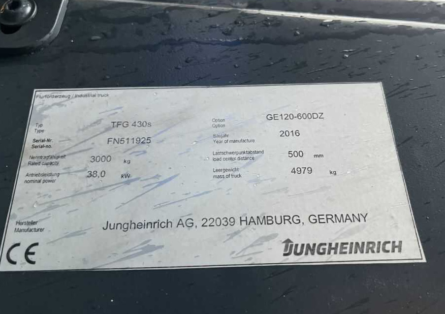 Jungheinrich TFG430s - Forklift LPG: gambar 4 Jungheinrich TFG430s - Forklift LPG: gambar 4