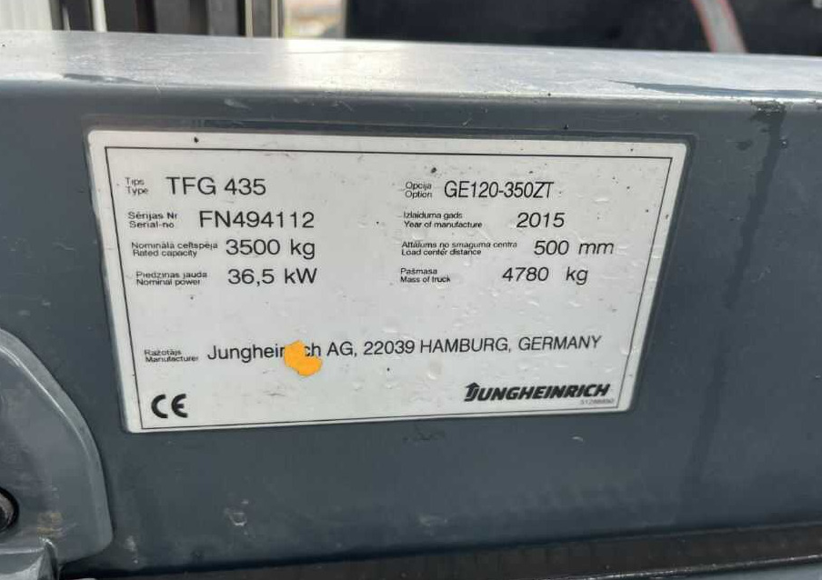 Jungheinrich TFG435 - Forklift LPG: gambar 4 Jungheinrich TFG435 - Forklift LPG: gambar 4