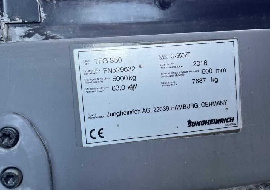 Jungheinrich TFGS50 - Forklift LPG: gambar 4 Jungheinrich TFGS50 - Forklift LPG: gambar 4