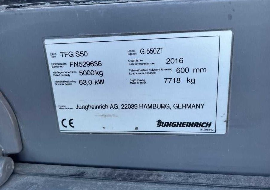 Jungheinrich TFGS50 - Forklift LPG: gambar 4 Jungheinrich TFGS50 - Forklift LPG: gambar 4