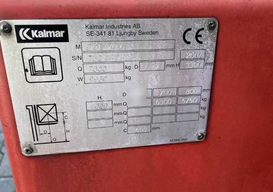 Kalmar DCE70-6 - Forklift diesel: gambar 4 Kalmar DCE70-6 - Forklift diesel: gambar 4