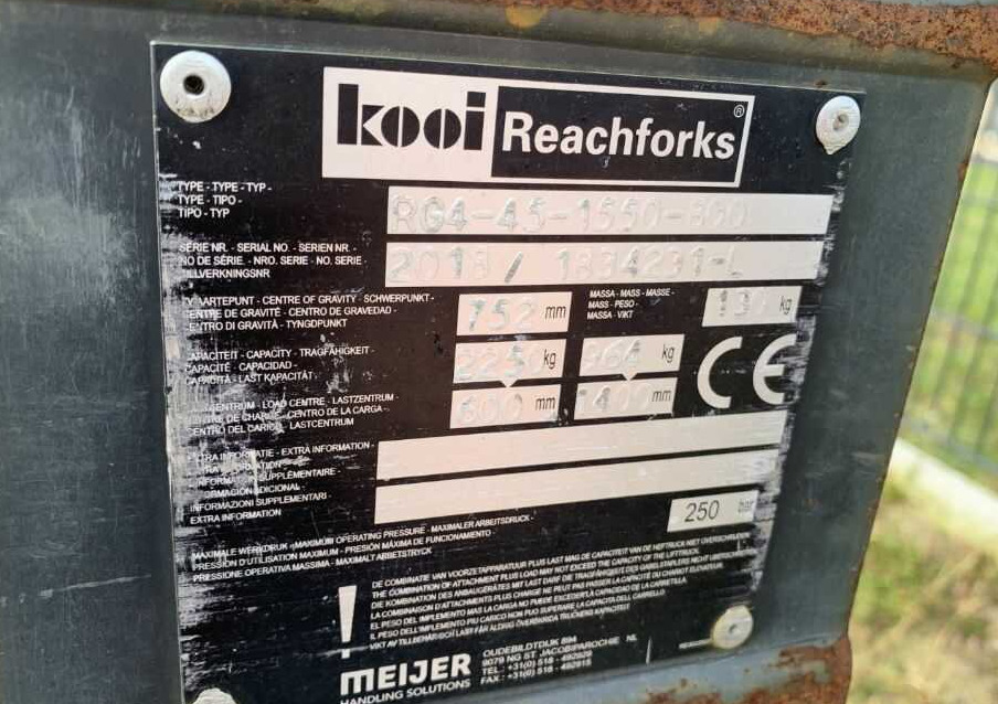 Kooi RG4-45-1550 - Boom untuk Peralatan untuk menangani material: gambar 4 Kooi RG4-45-1550 - Boom untuk Peralatan untuk menangani material: gambar 4