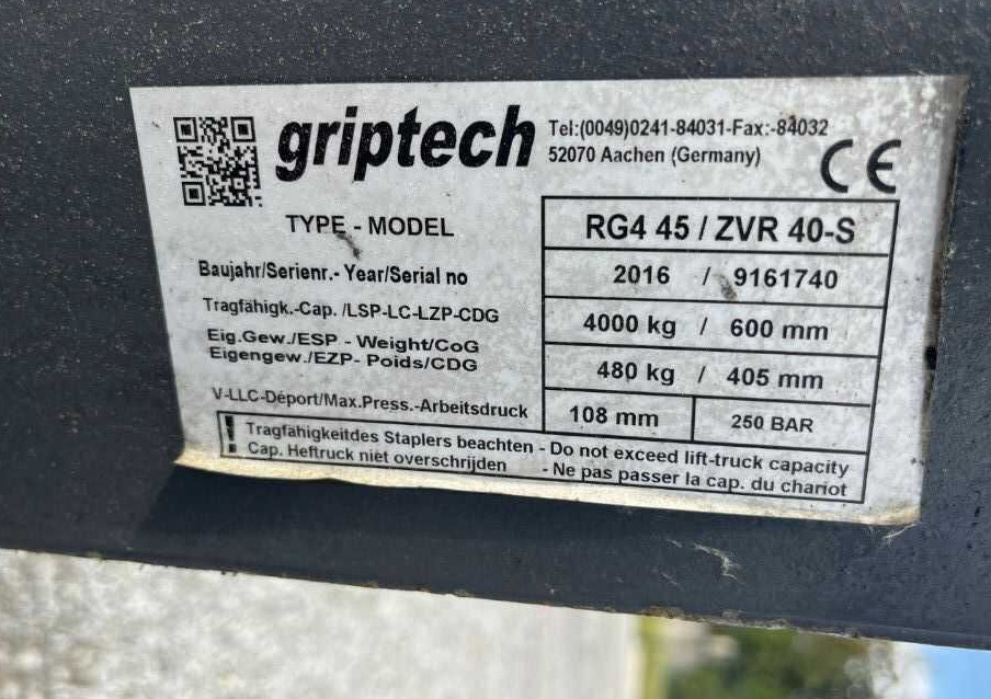 Lampiran Griptech RG4 45 ZVR 40-S: gambar 10 Lampiran Griptech RG4 45 ZVR 40-S: gambar 10