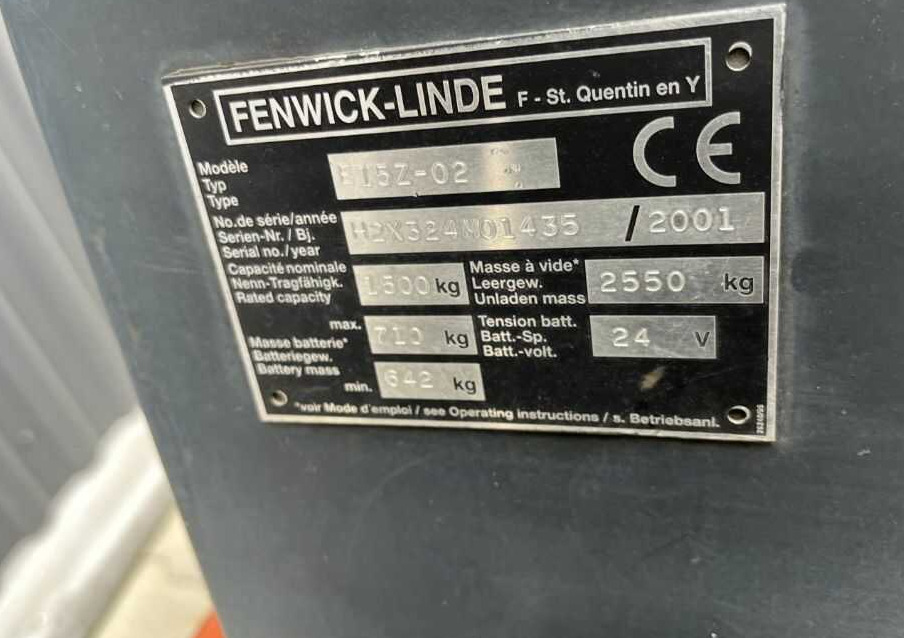 Linde E15 - Forklift listrik: gambar 4 Linde E15 - Forklift listrik: gambar 4
