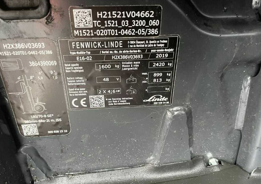 Linde E16-02 - Forklift listrik: gambar 4 Linde E16-02 - Forklift listrik: gambar 4