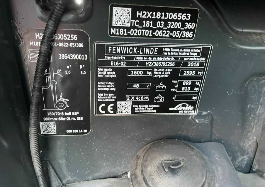 Linde E16-02 - Forklift listrik: gambar 4 Linde E16-02 - Forklift listrik: gambar 4