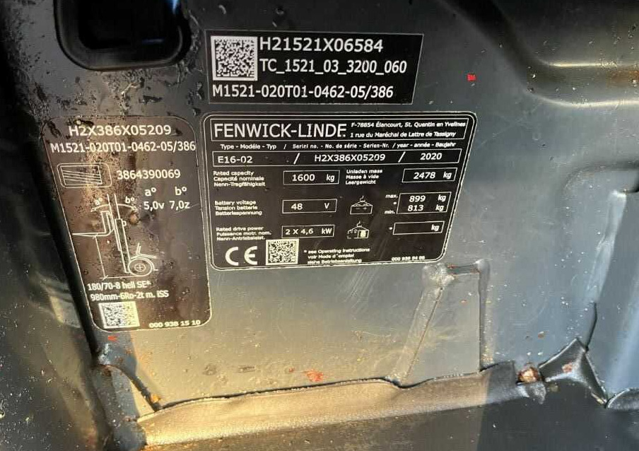 Linde E16-02 - Forklift listrik: gambar 4 Linde E16-02 - Forklift listrik: gambar 4