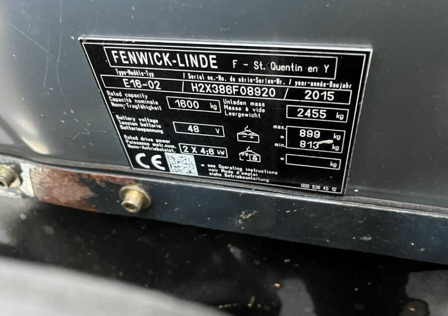 Linde E16-02 - Forklift listrik: gambar 4 Linde E16-02 - Forklift listrik: gambar 4