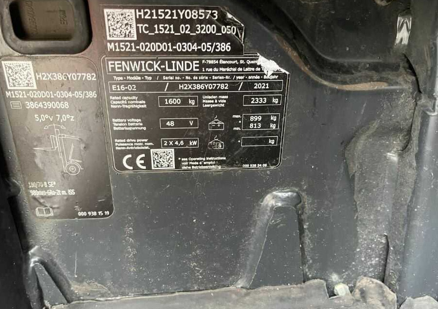 Linde E16-02 - Forklift listrik: gambar 4 Linde E16-02 - Forklift listrik: gambar 4