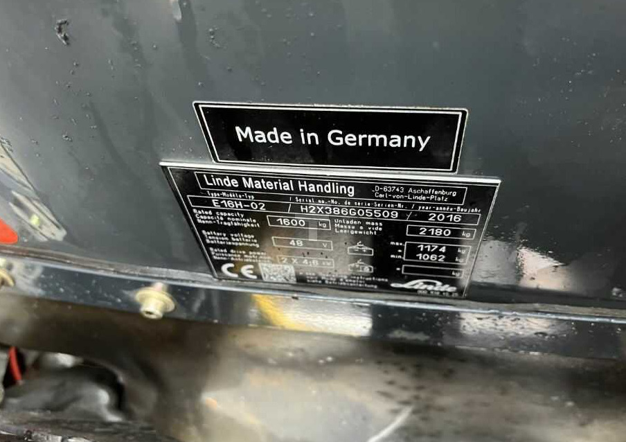 Linde E16H-02 - Forklift listrik: gambar 4 Linde E16H-02 - Forklift listrik: gambar 4
