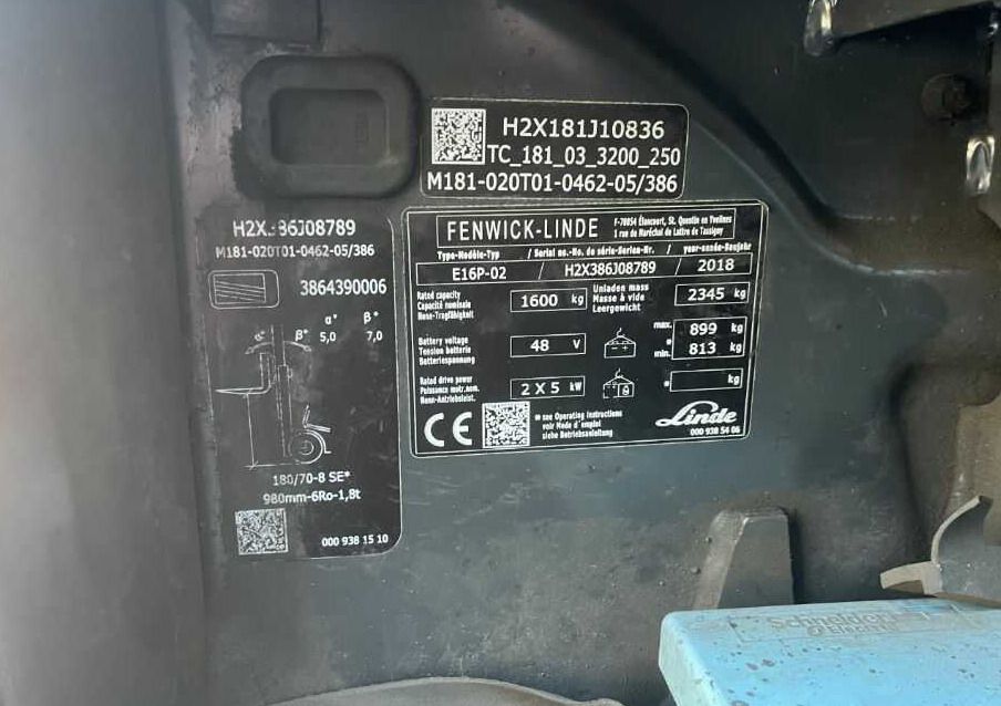 Linde E16P-02 - Forklift listrik: gambar 4 Linde E16P-02 - Forklift listrik: gambar 4