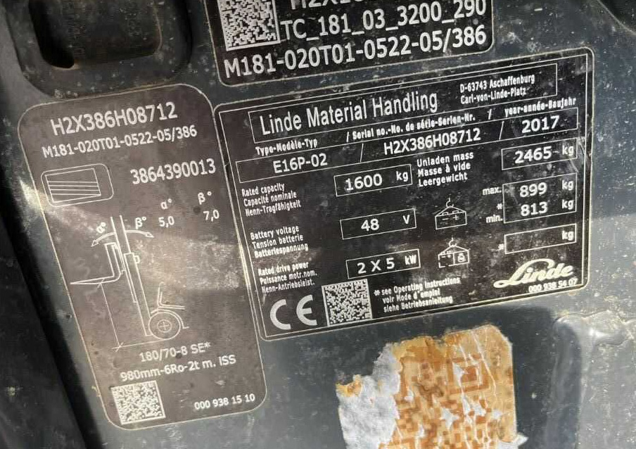 Linde E16P-02 - Forklift listrik: gambar 4 Linde E16P-02 - Forklift listrik: gambar 4