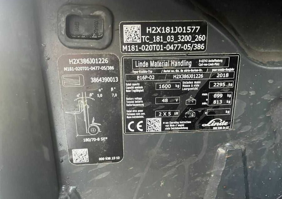 Linde E16P-02 - Forklift listrik: gambar 4 Linde E16P-02 - Forklift listrik: gambar 4