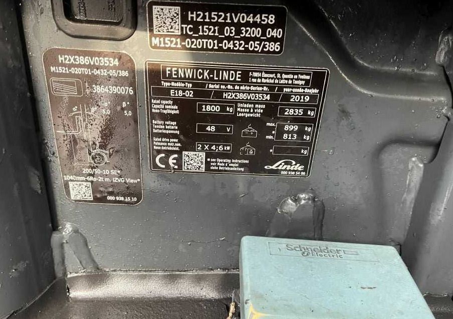Linde E18-02 - Forklift listrik: gambar 4 Linde E18-02 - Forklift listrik: gambar 4