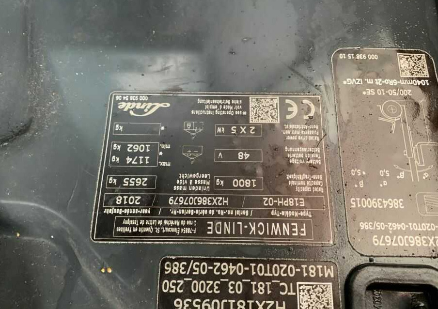Linde E18PH-02 - Forklift listrik: gambar 4 Linde E18PH-02 - Forklift listrik: gambar 4
