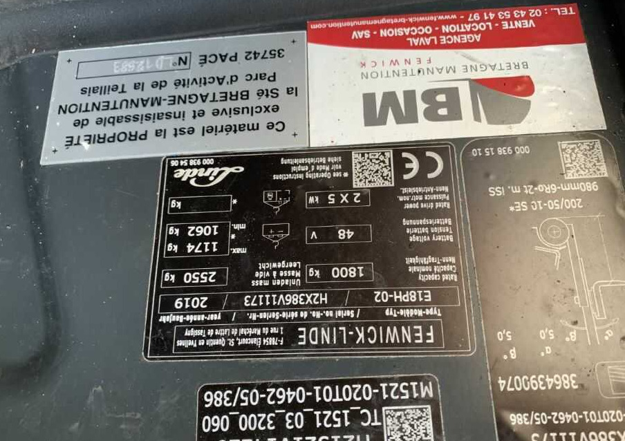 Linde E18PH-02 - Forklift listrik: gambar 4 Linde E18PH-02 - Forklift listrik: gambar 4