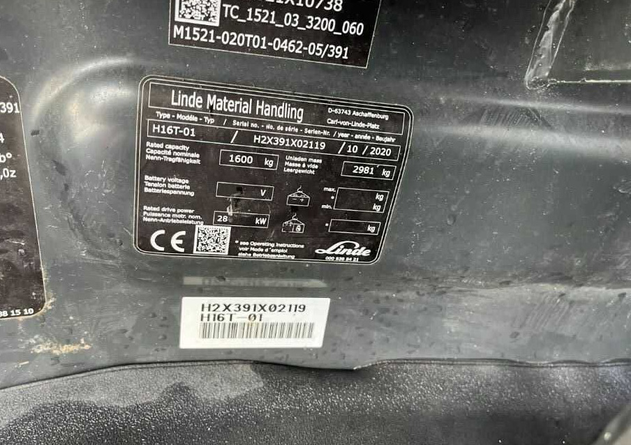 Linde H16T-01 - Forklift LPG: gambar 4 Linde H16T-01 - Forklift LPG: gambar 4