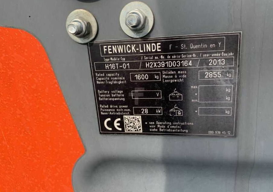 Linde H16T-01 - Forklift LPG: gambar 4 Linde H16T-01 - Forklift LPG: gambar 4