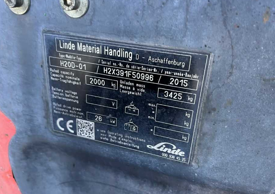 Linde H20D-01 - Forklift diesel: gambar 4 Linde H20D-01 - Forklift diesel: gambar 4