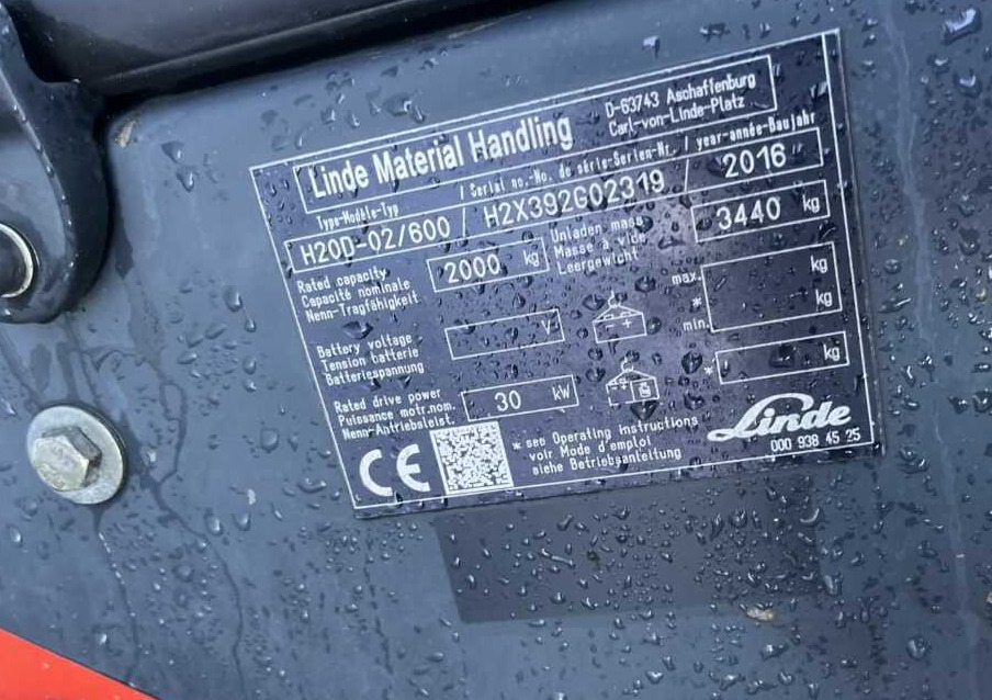 Linde H20D-02/600 - Forklift diesel: gambar 4 Linde H20D-02/600 - Forklift diesel: gambar 4