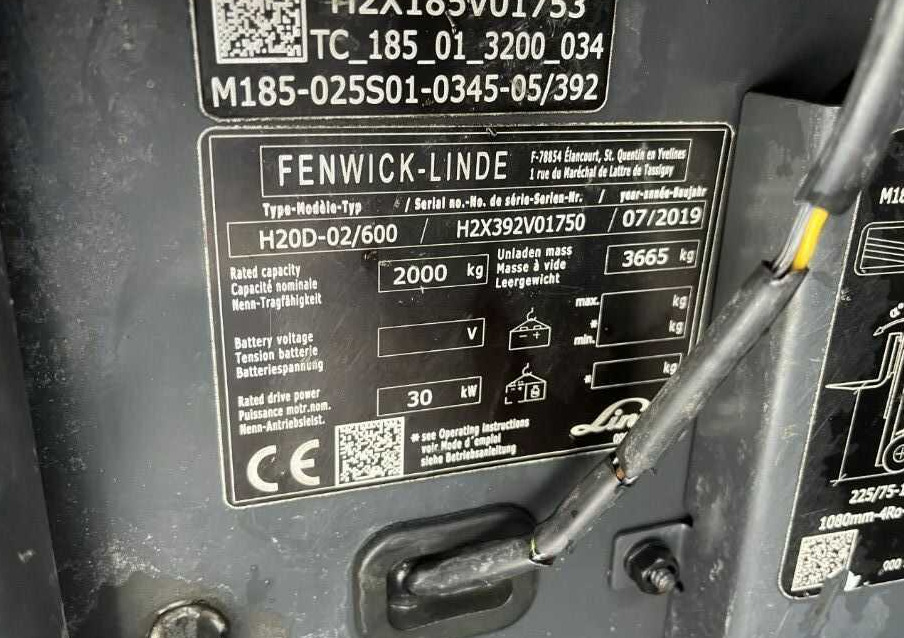 Linde H20D-02 - Forklift diesel: gambar 4 Linde H20D-02 - Forklift diesel: gambar 4