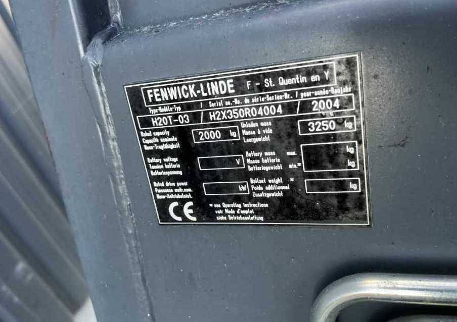 Linde H20T-03 - Forklift LPG: gambar 4 Linde H20T-03 - Forklift LPG: gambar 4