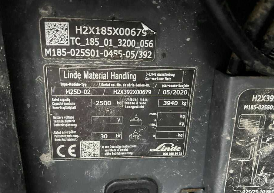 Linde H25D-02 - Forklift diesel: gambar 4 Linde H25D-02 - Forklift diesel: gambar 4
